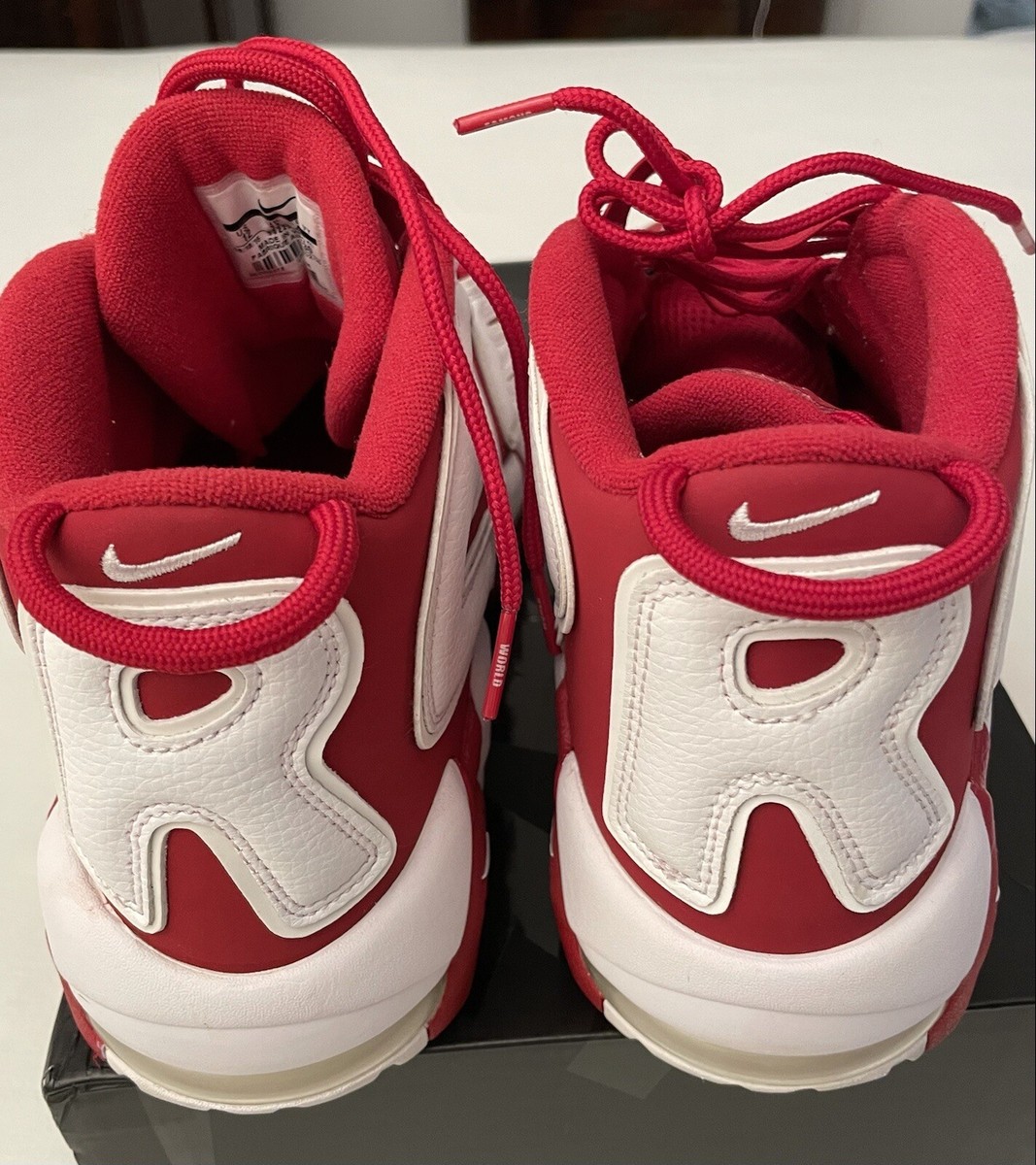 AUTHENTIC SUPREME NIKE AIR UPTEMPO VARSITY RED SIZE US12 | eBay