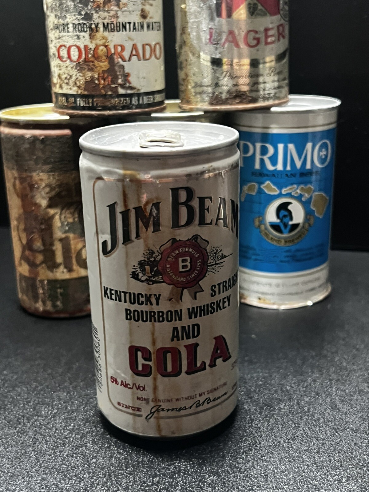 6 vintage beer aluminum cans Beer Can Lot! different BREWERIES cans EMPTY