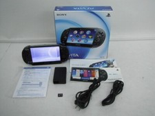 PlayStation PS Vita Wi-Fi model Crystal Black PCH-1000 ZA01 with 8GB memory