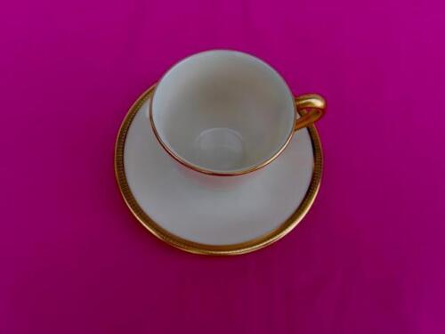 LENOX *SMOKING* DEMITASSE TASSE TASSE & UNTERTASSE UNBENUTZTER GOLDRÜCKENSTEMPEL - Bild 2 von 6
