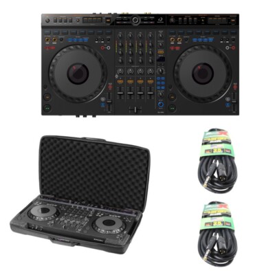 Set of AlphaTheta DDJ-GRV6 DJ Controller w/ Case & 2x XLR-TRS Cables