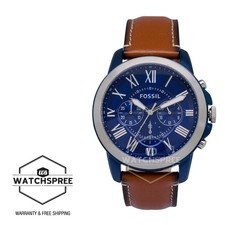 Grant Chronograph Brown Leather Watch 