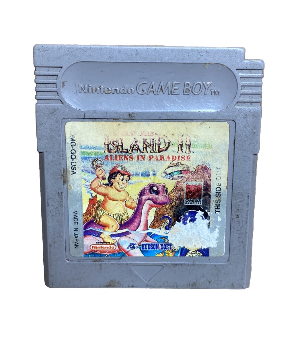 Adventure Island II Aliens In Paradise Nintendo Game Boy TESTED FREE SHIP