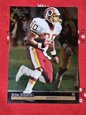1995 Pro Line Silver   Football Card Brian Mitchell RB Washington Redskins 
