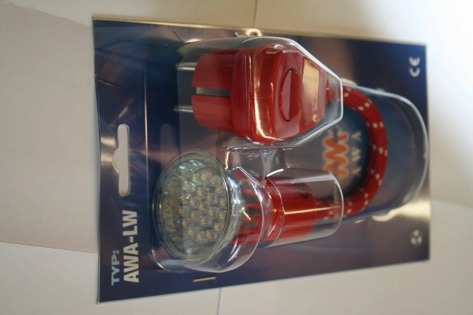 Strahler mit Stecker + Schalter + LED 1W, 230V, rot, GU10, Leselampe, Strahler - Bild 3 von 3