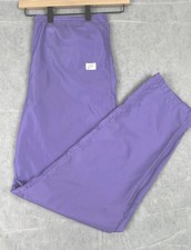 Vintage Nike Windbreaker Track Pants Women  s L Lilac Drawstring Zip-Ankle 80's
