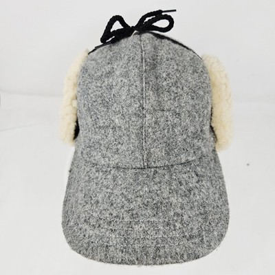 Filson Hat Cap Trapper Gray Mens Wool Ear Flap Sherpa Winter Lined Filson Hat Cap Trapper Gray Mens Wool Ear Flap Sherpa Winter Lined