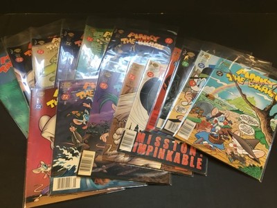 Lot of 15 PINKY and the BRAIN DC Comics 1996 plus  activity book and pop up book