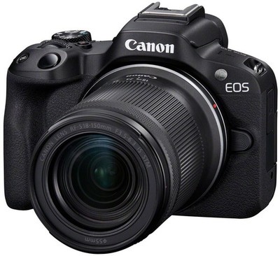 Canon EOS R50 Kit RF-S 18-150mm APS-C Systemkamera 24,2MP 4K Vlog schwarz NEU