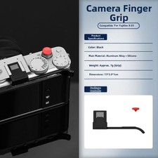 Grip for Fuji XE5 Camera Aluminum Non Slip Accessory with Hot Shoe Dust Cover