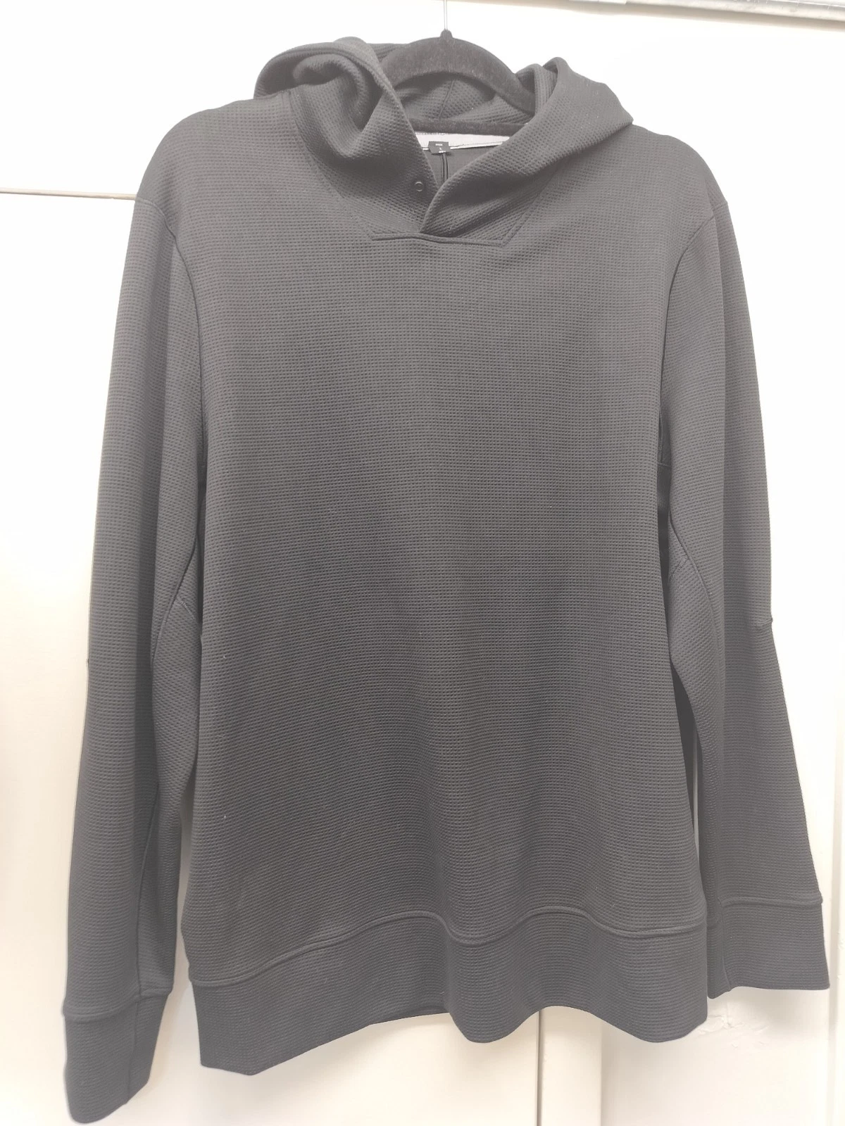 Lululemon Shift Stitch Hoodie Mens Large Black Waffle Knit Thermal Pullover
Opens in a new window or
