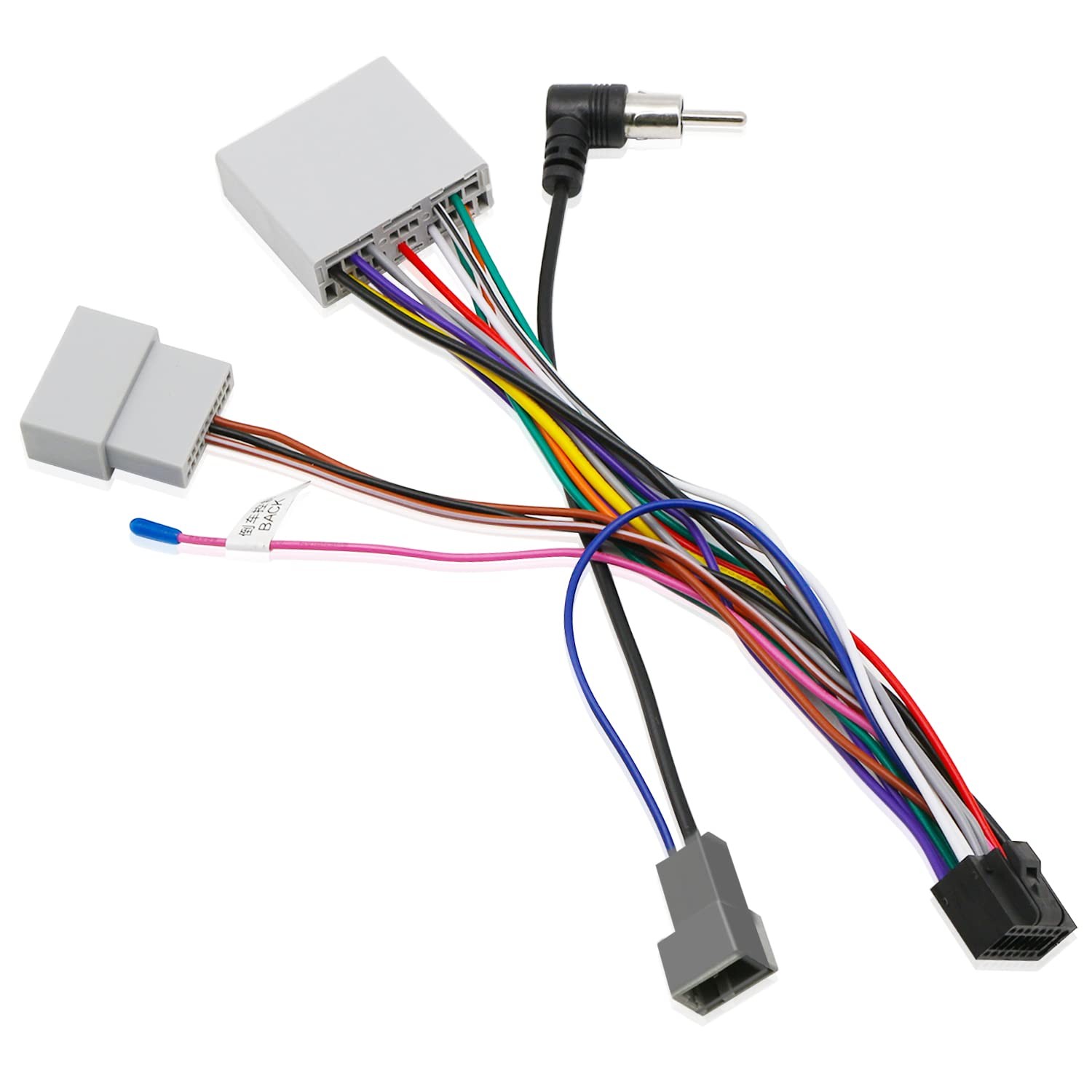 Stereo Wiring Harness 16 Pin Iso Power Adapter