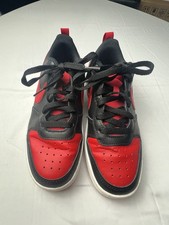 Nike Court Borough 2 Low Bred Red Black Size 5Y