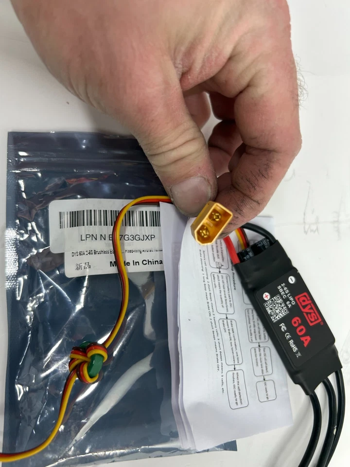 DYS 60A 2-6S Brushless ESC with 5V/6A SBEC XT60 & 3.5mm Plug Dys 60a Esc - Image 3 of 4