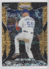 2019 Panini Prizm Tier III Neon Orange Donut Circle /150 Connor Sadzeck #292 0q3