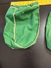 Crown Royal Royale Old Vintage Green Yellow Cloth Drawstring Bag Lot Five 5 Bags — photo 8