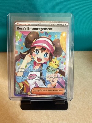 Pokémon Rosa s Encouragement 123/088 SAR Full Art PACK FRESH