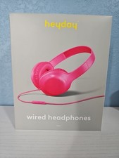 Heyday Wired Headphones Bright Pink Sealed In Box Brand New Comfort Fit