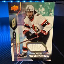 2021-22 UPPER DECK PREMIER ROOKIE FIGHT STRAP #143 EGOR SOKOLOV 08/15 SENATORS