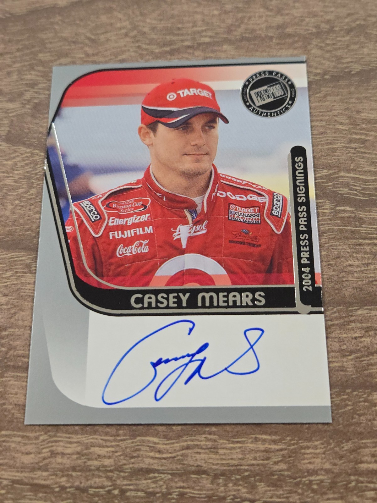 2004 Press Pass - Press Pass Signings Casey Mears Silver (AU)