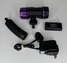 Sealife Sea Dragon Fluoro Dual Beam Light W/ Battery And Charger - Tested