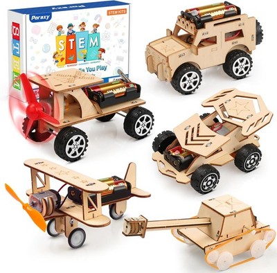 Poraxy 5 in 1 STEM Kits for Kids Age 8-10, Science Building Project Craft for 8-