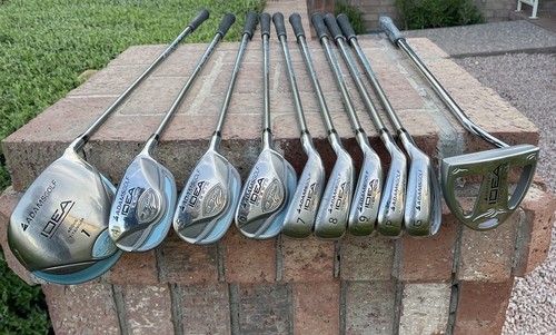 ADAMS GOLF A30S Complete 10-Club Set (Driver,Hydrid,Irons,Putter) Ladies Flex RH