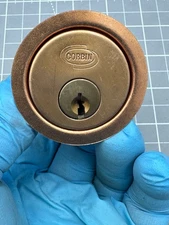 ORIGINAL RUSSWIN CORBIN RIM  CYLINDER WITH 2 KEYS 3B1 KEYWAY