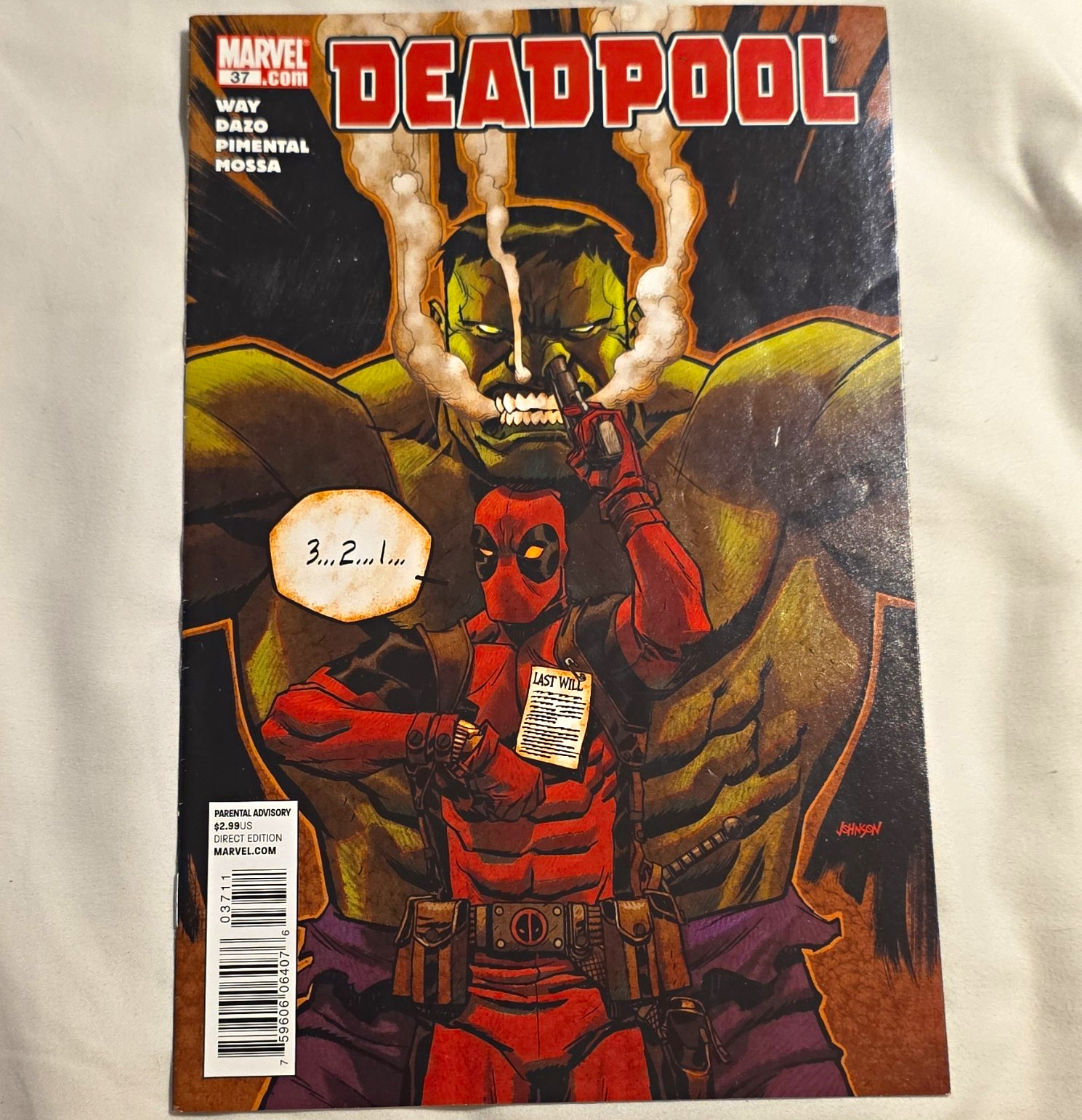 Deadpool #37 Direct Edition (Marvel Comics) Hawthorne Cover Way Dazo