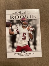 2024 Jayden Daniels Leaf Rookie Card. rookie card picture