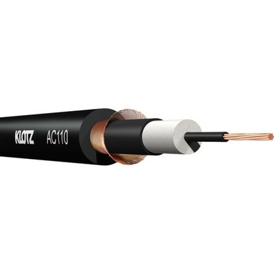 Klotz AC110, 100m Rolle, schwarz HiFi Audio Instrumentenkabel