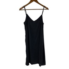 Allen Schwartz ABS Black Silky Car Wash Dress Vintage Size 6