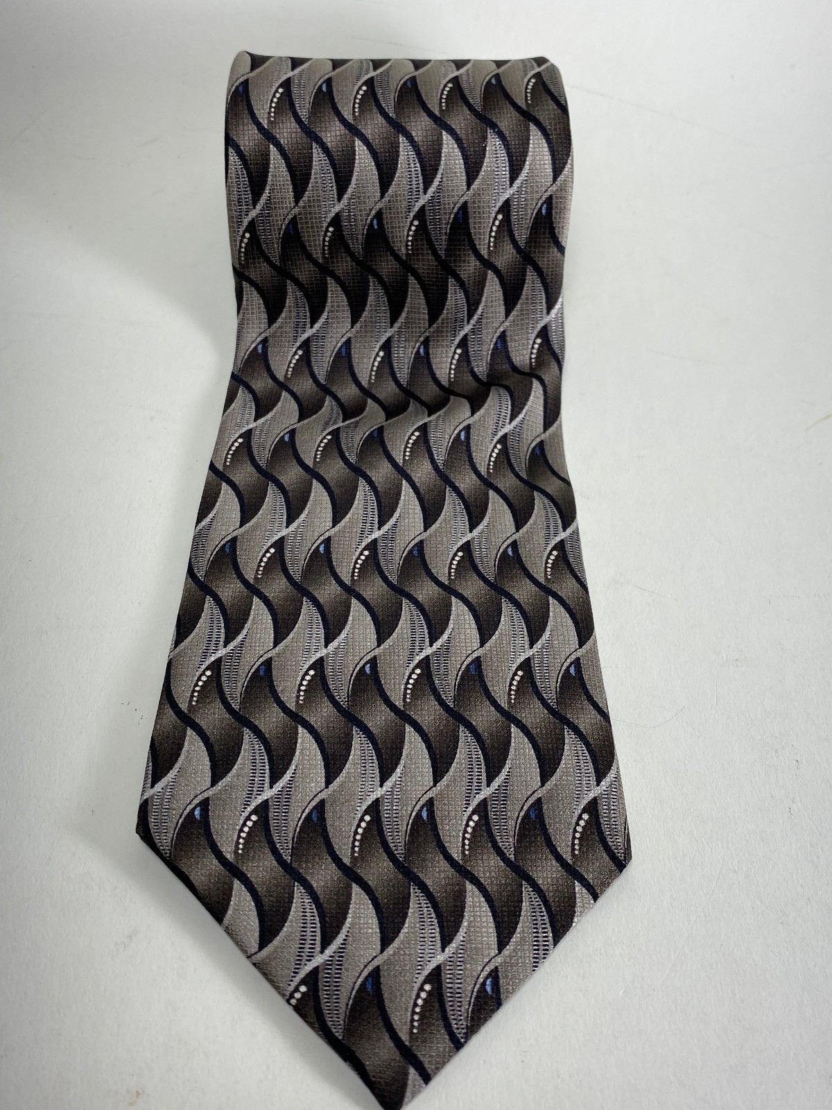 Vintage Pierre Cardin 100% Silk Necktie Mens Silk Tie Geometric 58