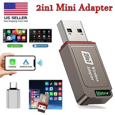 2026 USB Wireless CarPlay Adapter For iPhone Apple Wireless Dongle Plug   Play