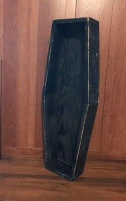 Halloween Coffin Prop Display Charcuterie Spooky Creepy Decoration Wood Handmade