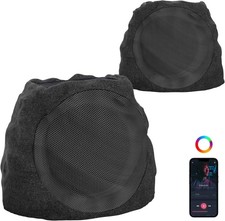 Outdoor Bluetooth Rock Speakers Solar Powered, Waterproof