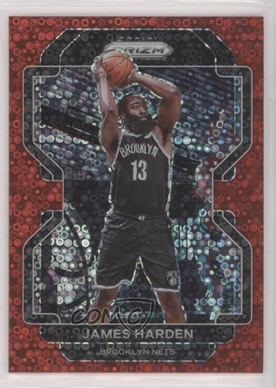 2021-22 Panini Prizm Fast Break Red Prizm 80/100 James Harden #44 11nu
