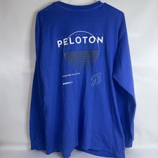Women’s Large Long Sleeve Peloton Workout Shirt Made In USA 623