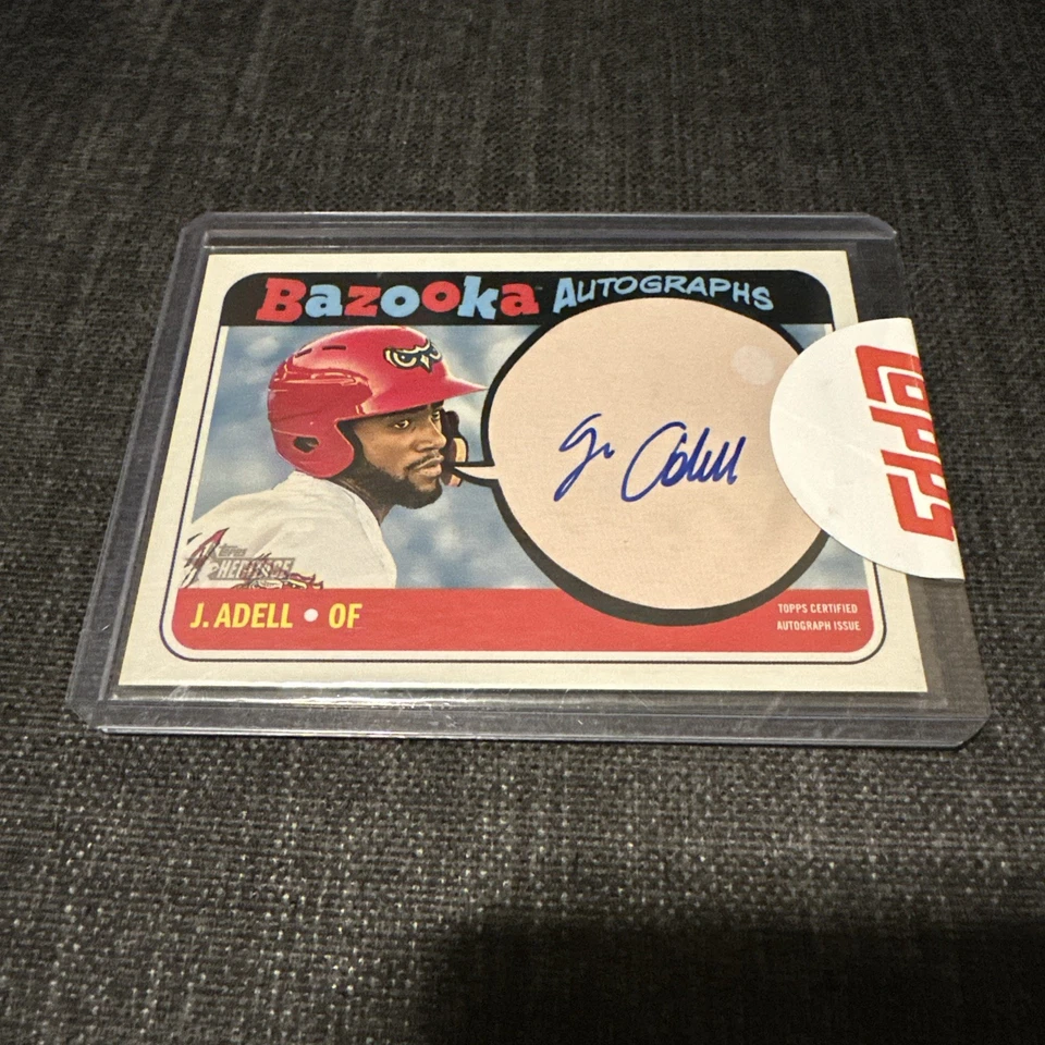2018 Topps Heritage Minor League Edition Bazooka Auto /50 Jo Adell #BA-JA Auto - Image 2 of 4