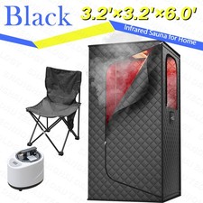 Home Infrared Sauna Tent Portable Steam Sauna for Detox, Folding Chair, Remote