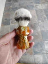 Custom Artisan Shave Brush Handle  26mm Synthetic Knot