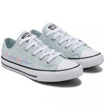 Converse All Star Chuck Taylor Little Girl Flower Lace Up Low Top Toddler 12