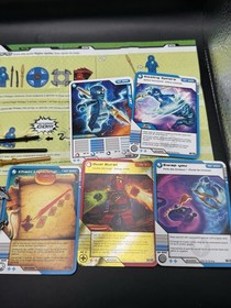 LEGO Ninjago 9570 NRG Jay Minifigure with 3 Weapon, 5 Card, Spinner, And Manual