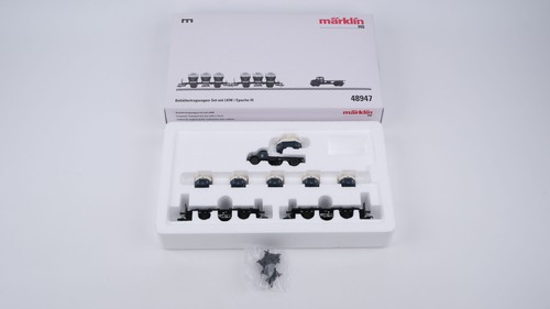 Märklin H0 48947 Behältertragwagen-Set mit LKW DB | Zustand: Gebraucht