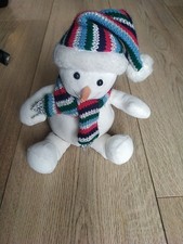 Tesco Chilly and Friends Soft Plush Toy Christmas Snowman Edition