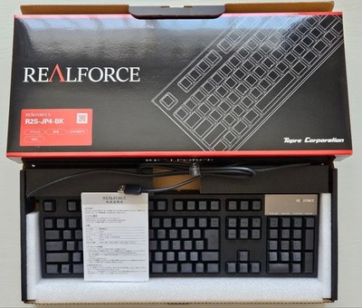 東プレREALFORCE S R2S-JP4-BK Topre Realforce R2S-JP4-BK Full Keyboard Japanese Layout Black