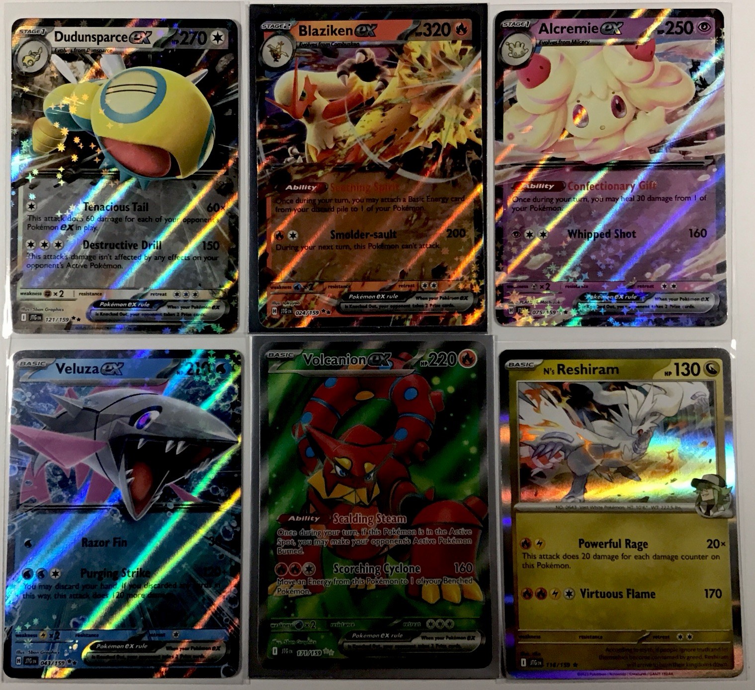 6 Pokemon Card Bundle - Journey Together Collection Mix  