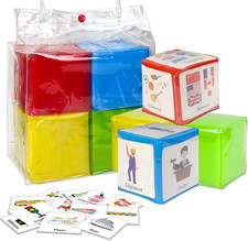 Pocket Foam Dice for Kids Playing Game for Classroom Teaching, Education Soft St