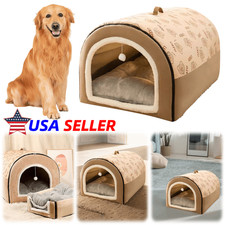 Washable Soft Tent Dog House Dog Cave Shelter Large Dog Bed House Cat House Nest