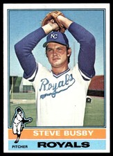 1976 Topps Steve Busby Kansas City Royals #260